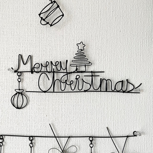 メリークリスマス ワイヤークラフト ガーランド にこちゃん 通販