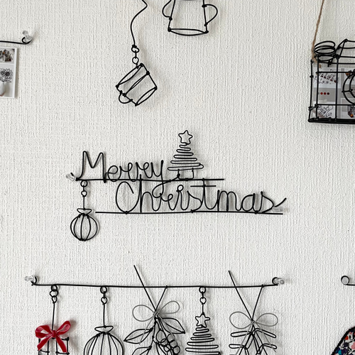 メリークリスマス ワイヤークラフト ガーランド にこちゃん 通販