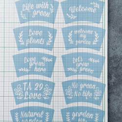 ステンシルシート　素焼き鉢用　No.1 2枚目の画像