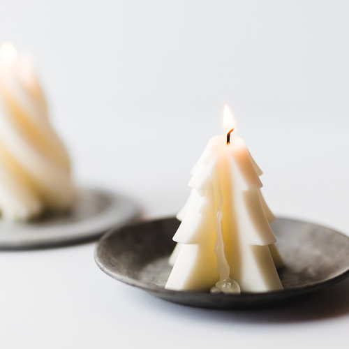 ツリーキャンドル 3つセット ソイキャンドル インテリア 冬 クリスマス