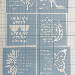 ステンシルシート　英文　No.12 3枚目の画像