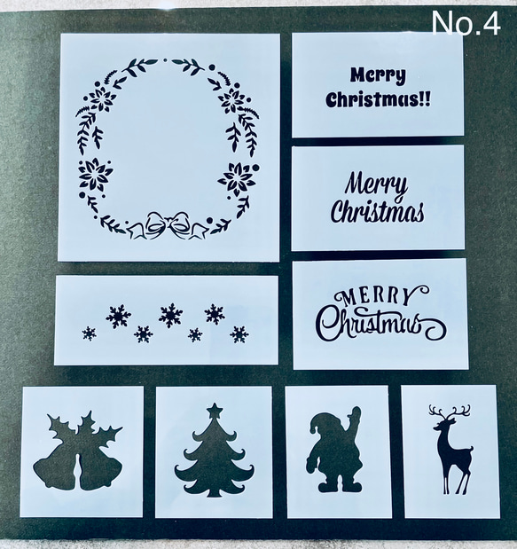 ステンシルシート　薪様 Amazon | マービー シール式ステンシル ノーカット・5枚入 8822