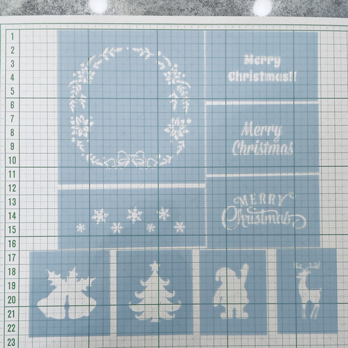 ステンシルシート　藤真様 ステンシルシート藤真様