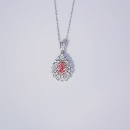 ピンクダイヤモンドペンダントk18 ネックレス・ペンダント パール