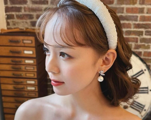 タグ付き新品　Romantic ブリム付きカチューシャ　サックス　ヘッドドレス タグ付き新品 Romantic ブリム付きカチューシャ サックス ヘッド