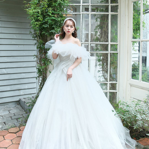 ビッグビーズカチューシャ KA-37|ウエディング 前撮 結婚式 花嫁 太