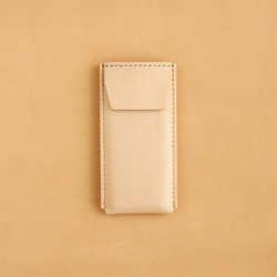 胸ポケット ペンケース 3本タイプ LF-098 ヌメ革 牛革 レザー 白衣やYシャツのポケットに入るペンケース 11枚目の画像