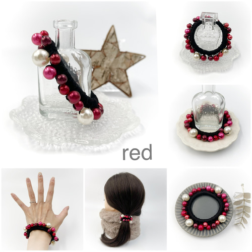 パール シュシュ カラーパールシュシュ/ シュシュ HanahanD 通販 16807526