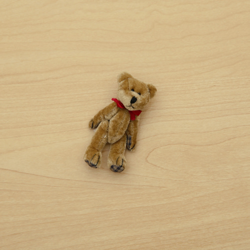 アメリカ直輸入 ヴィンテージ ミニテディベア 7.2cm ND6 ぬいぐるみ