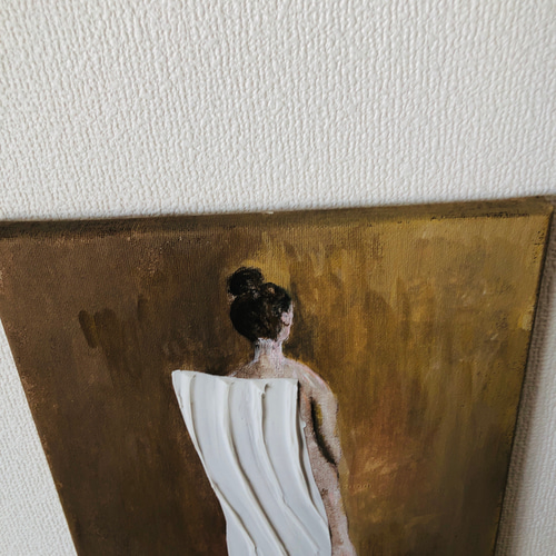 ある女性の後ろ姿 絵画 Mariko 通販 16808168｜Creema(クリーマ)