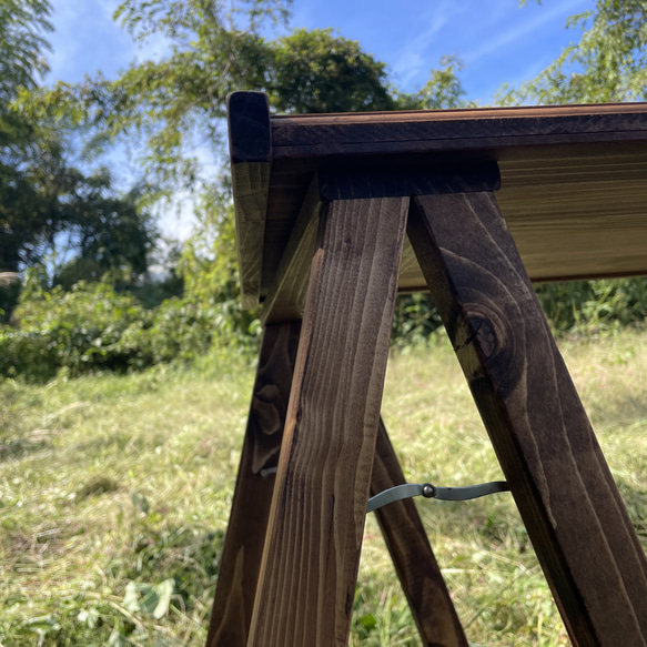 -good wood table rack-キャンプ アウトドア 折り畳み 棚 ラック シェルフ 木製  テーブル 6枚目の画像