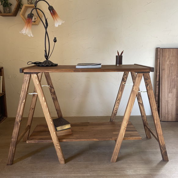 -good wood table rack-キャンプ アウトドア 折り畳み 棚 ラック シェルフ 木製  テーブル 4枚目の画像