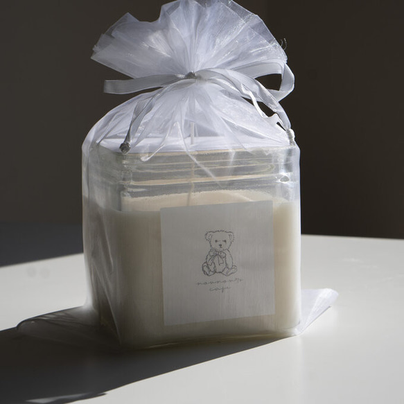 【名入れギフト】グラスキャンドル／ラッピング・メッセージカード無料／cdw04 3枚目の画像