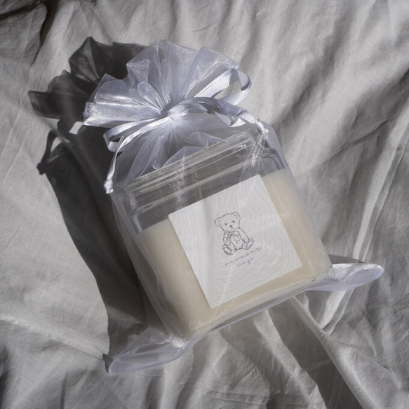 【名入れギフト】グラスキャンドル／ラッピング・メッセージカード無料／cdw04 5枚目の画像