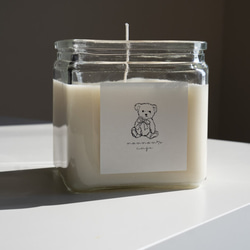 【名入れギフト】グラスキャンドル／ラッピング・メッセージカード無料／cdw04 2枚目の画像