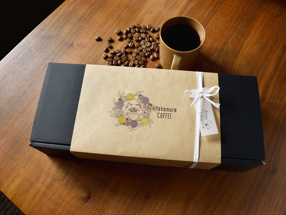 クリスマス限定★猫のドリップコーヒーギフトBOX(ドリップバッグ18袋入り(3種類×各6袋))自家焙煎珈琲 14枚目の画像