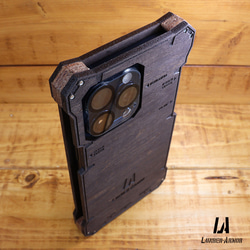 iPhone15 ケース 木製 耐衝撃 ウッド wood case 木 本革 15/plus/Pro/Promax 4枚目の画像