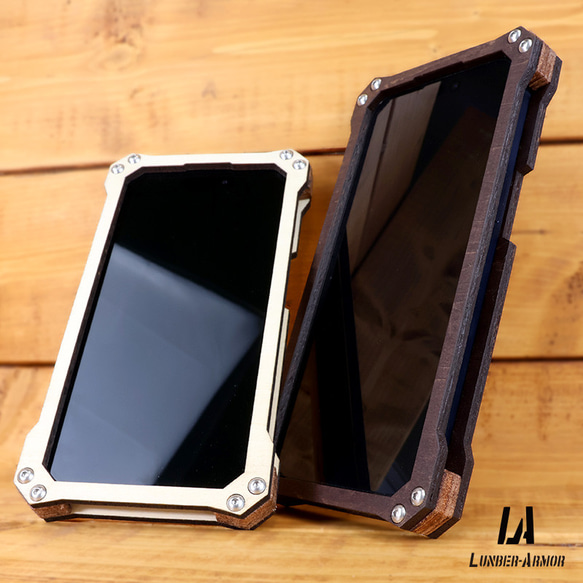 iPhone15 ケース 木製 耐衝撃 ウッド wood case 木 本革 15/plus/Pro/Promax 2枚目の画像