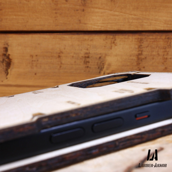 iPhone15 ケース 木製 耐衝撃 ウッド wood case 木 本革 15/plus/Pro/Promax 13枚目の画像