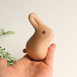 うさぎ ver.4 （★台付き） wooden rabbit 7枚目の画像