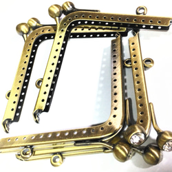 ハンドメイド　資材 Amazon | PH PandaHall 3個 がま口 口金 3サイズ コ字型