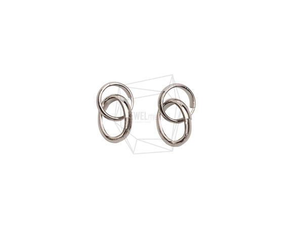 PDT-2734-R【2個入り】ダブルラウンドペンダント/Double Round Earring Charm 1枚目の画像