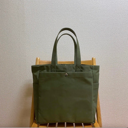 【共15色】「Box tote」大/倉敷帆布8號【訂製】 第2張的照片