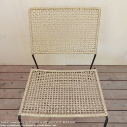 シンセティック バナナロープ チェア Malas Chair 一人掛け シングルソファ 人工 アイアン ガーデンチェア 6枚目の画像