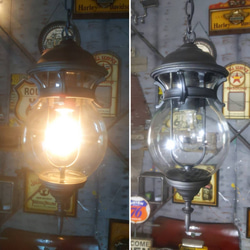 ガラスシェイド ペンダントランプ  1灯式 シーリングライト（ballon-②） #アンティーク照明  #天井照明 3枚目の画像