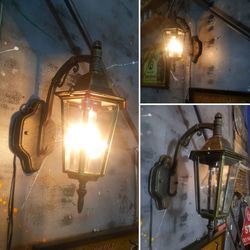 ガラスシェイド ペンダントランプ  1灯式 ウォールライト  壁掛け式 ランプ  #アンティーク照明  #天井照明 4枚目の画像
