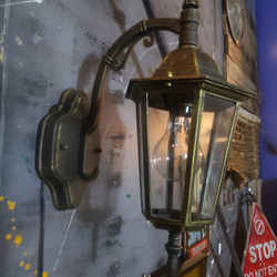 ガラスシェイド ペンダントランプ  1灯式 ウォールライト  壁掛け式 ランプ  #アンティーク照明  #天井照明 2枚目の画像