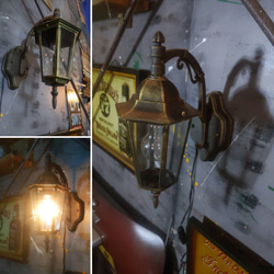 ガラスシェイド ペンダントランプ  1灯式 ウォールライト  壁掛け式 ランプ  #アンティーク照明  #天井照明 7枚目の画像