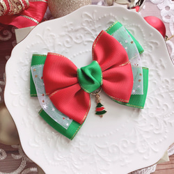 クリスマス赤リボン5センチヘアピン d225078b621f9f96ec65c73590457d