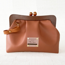 J様オーダー品 木製がま口バッグ/2wayバッグ/がま口バッグ/ショルダー