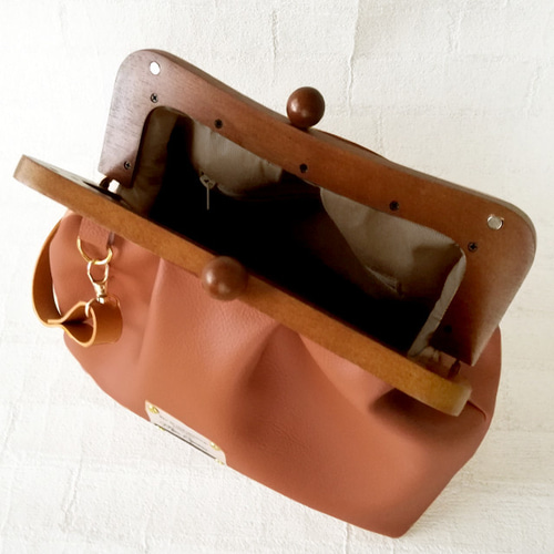 J様オーダー品 木製がま口バッグ/2wayバッグ/がま口バッグ/ショルダー 