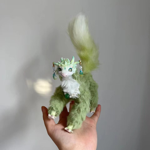 幻獣 不思議動物 緑ドラゴン 春影 ぬいぐるみ yizhangshui 通販