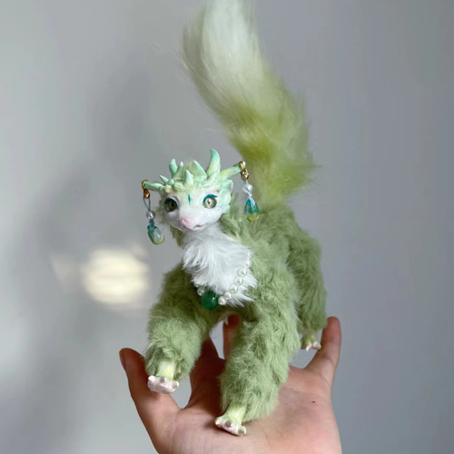 幻獣 不思議動物 緑ドラゴン 春影 ぬいぐるみ yizhangshui 通販