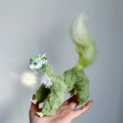 完売展示幻獣　不思議動物　緑ドラゴン　春影 2枚目の画像