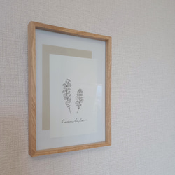 【選べるハーブ】 植物 ボタニカル 花 インテリア ハーブ アート モダン 木製 レモンバーム 2枚目の画像