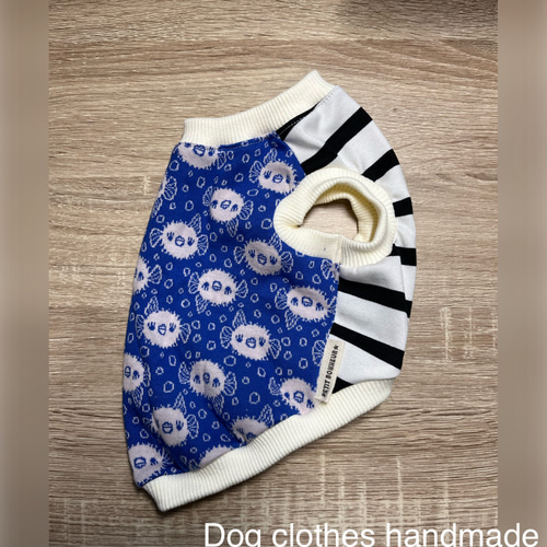 犬服 ハリセンボン maffon タンクトップ ハンドメイド ペット服