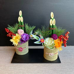 数量限定【大人気】お正月 ミニ門松 ーワラ・イグサ 受注制作・お正月