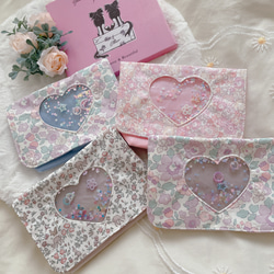 選べる】リバティプリント シャカシャカ移動ポケット ハート その他