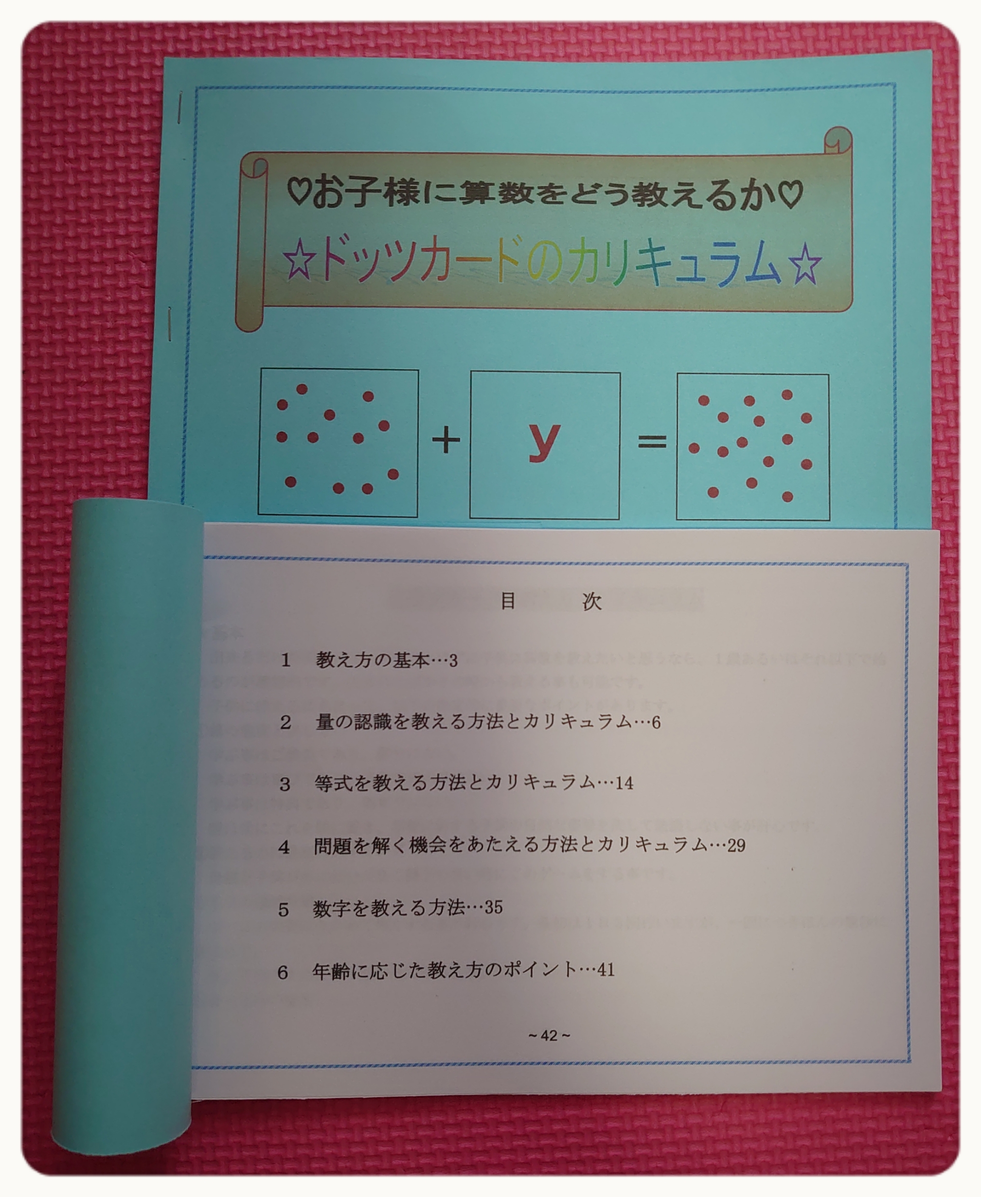 ドッツカード【0〜100】＆数式カード＆数字カード＆算数記号＆教え方カリキュラム