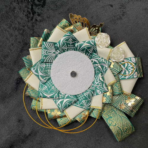 痛ロゼット58mm 75mmサイズ 缶バッジ用 ロゼット 蝶戀花 バッグ