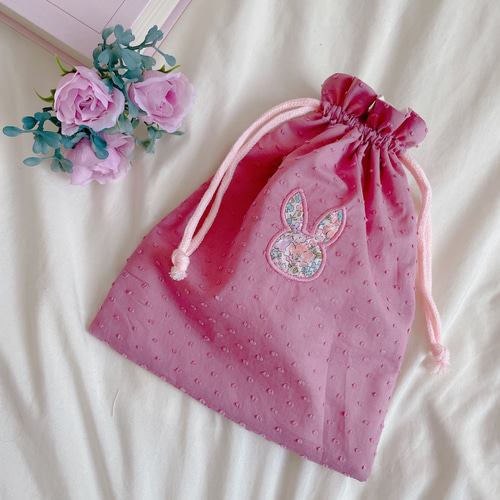 リバティ ベッツィ✖︎ドットミニヨンのコップ袋☆巾着袋 【公式通販】