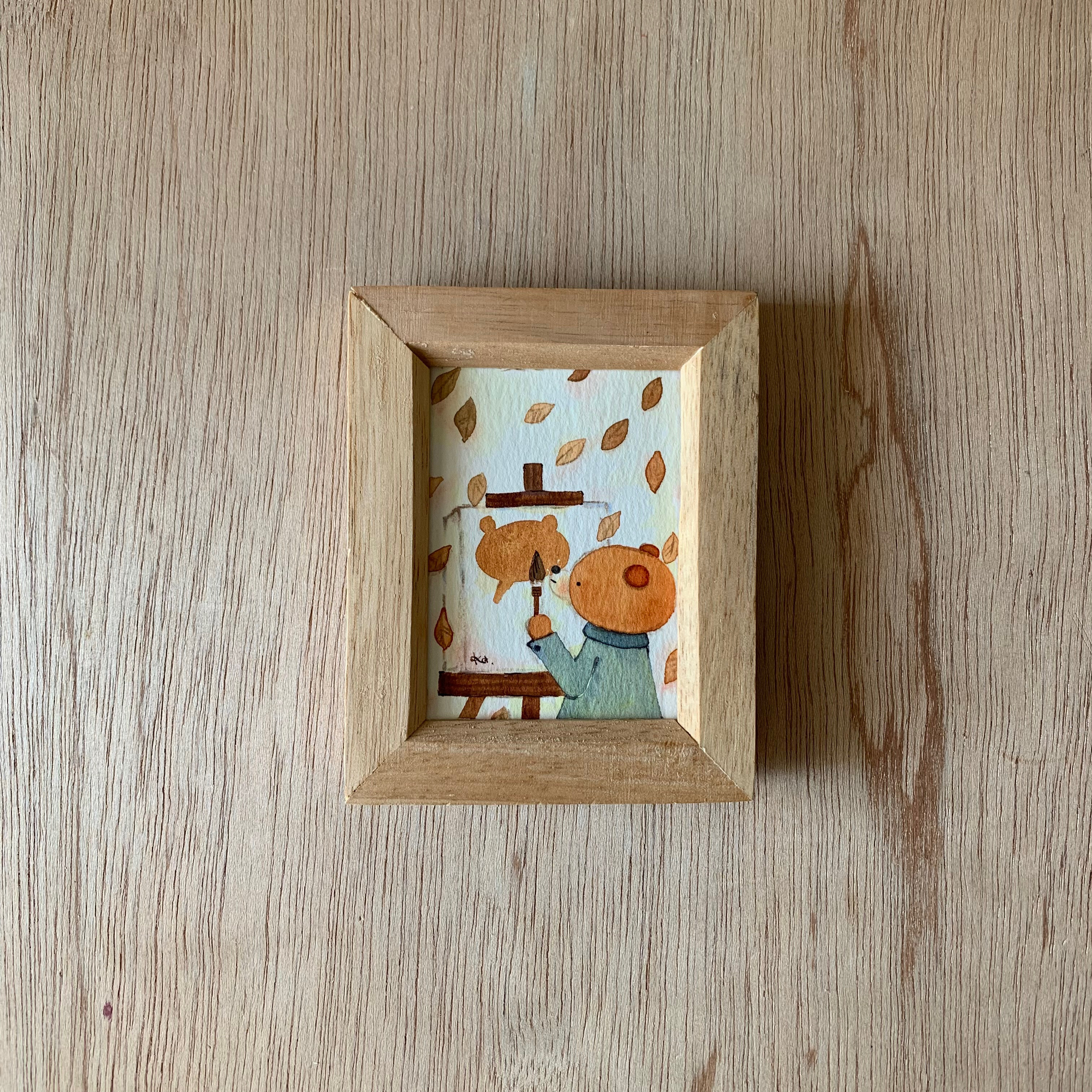 「絵を描く時」ミニ額　原画 7,663円