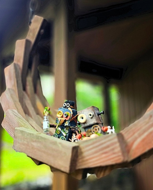 i 時計デニムロボット スチームパンク i 時計デニムロボット スチームパンク - メルカリ