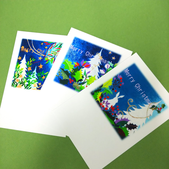 Xmasカード　3枚セット 1枚目の画像