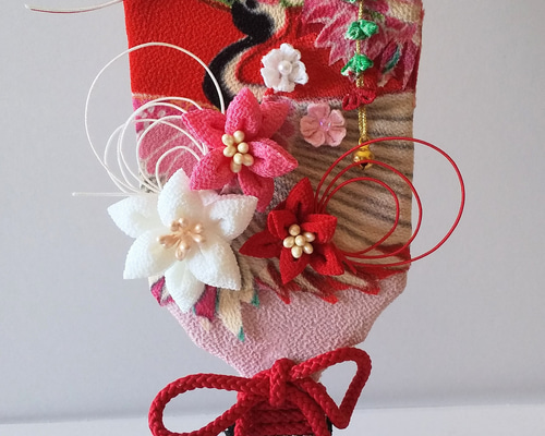 お正月羽子板、壁飾り、お正月飾り、ハンドメイド、ちりめん細工アレンジメント ちりめん細工 羽子板 パーツ お正月 【公式通販】