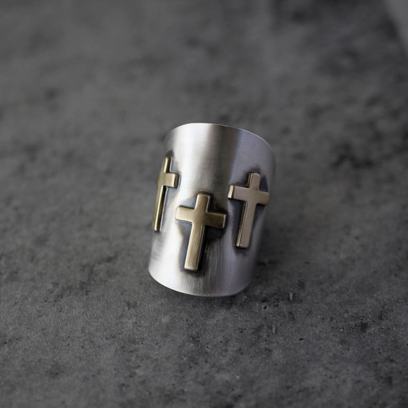 多十字架 | 袖口環 | 銀色 | 匙形環 | 黃銅 | 十字架 | 黑暗幻想 | 蘿莉塔 | 哥德 | 中世紀 第1張的照片